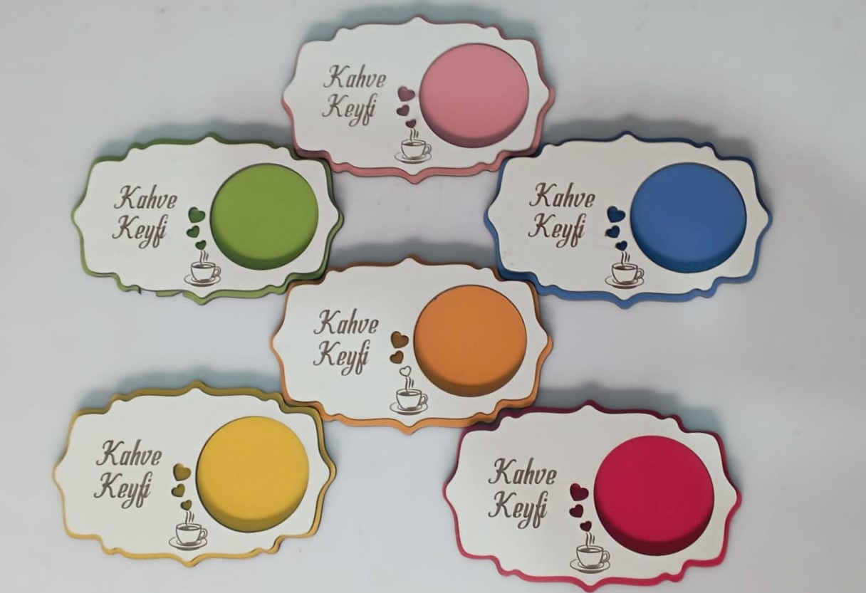 Kahve sunum bardak altlığı