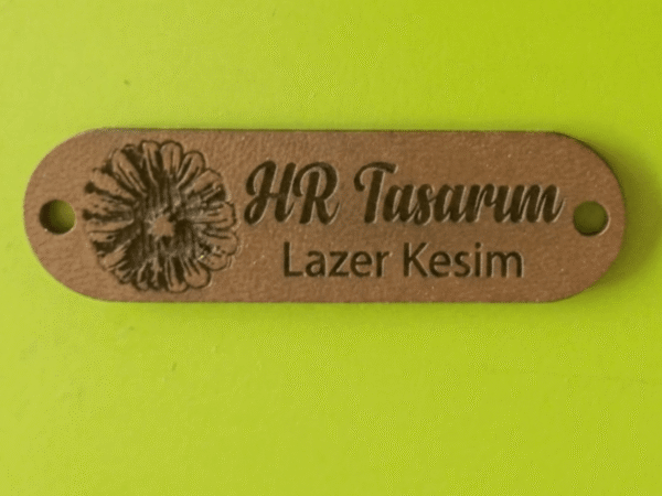 Lazer Kesim Deri etiket